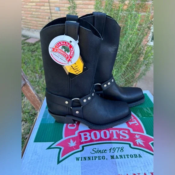 NWT Frye Like Studded Biker Boots Sz 7 BRAND NEW MOTORCYCLE BOOTS - Picture 11 of 11